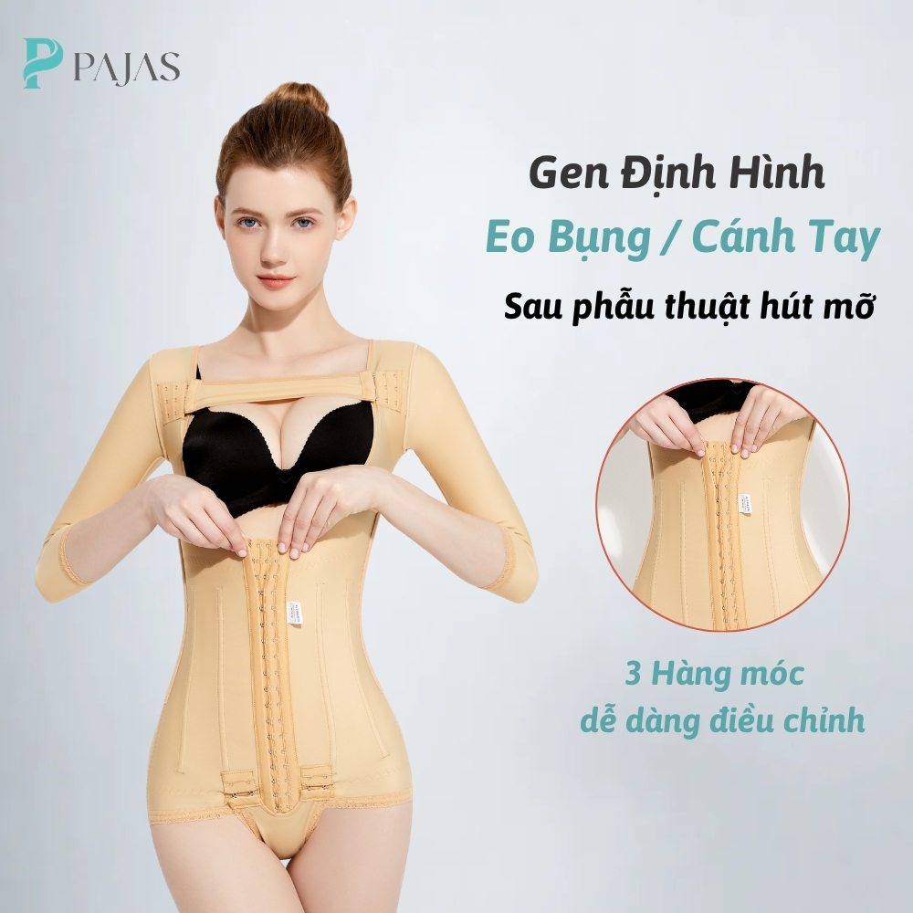 Áo Gen Định Hình Bắp Tay Eo Lưng Sau Hút Mỡ Cao Cấp- A71 - Ảnh 3