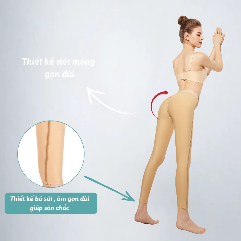 Quần Định Hình Sau Hút Mỡ Đùi Eo Chân QK23 - Ảnh 4